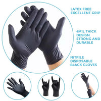 Thumbnail for Disposable Nitrile Gloves Medium Size 100pcs
