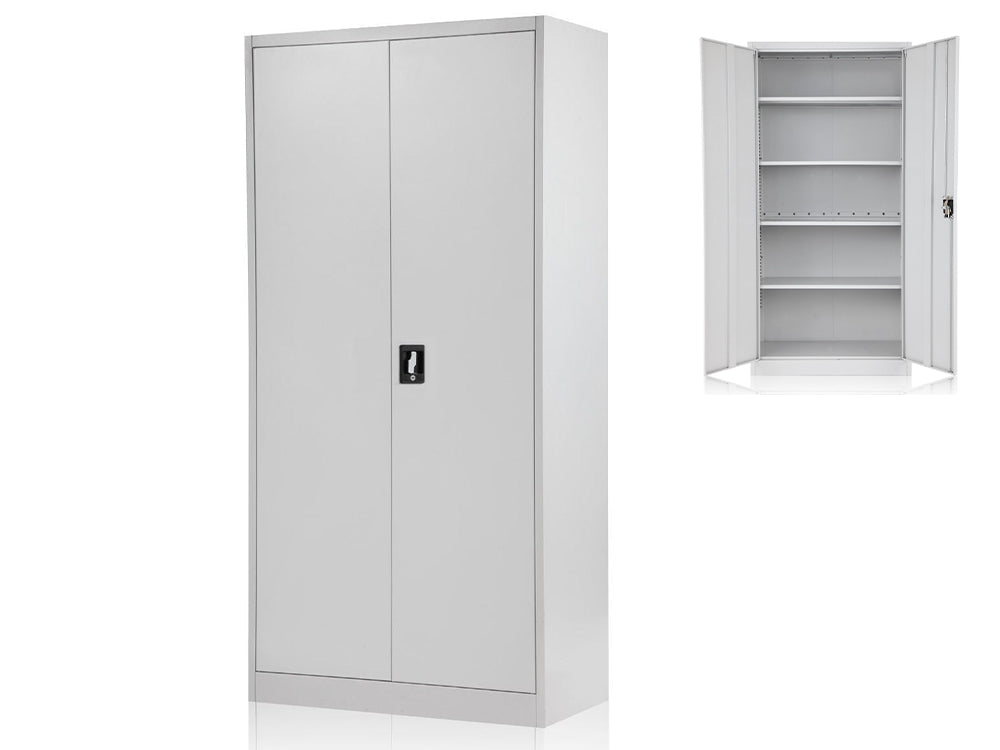 Inside view showing 4 adjustable shelves in filing cabinet