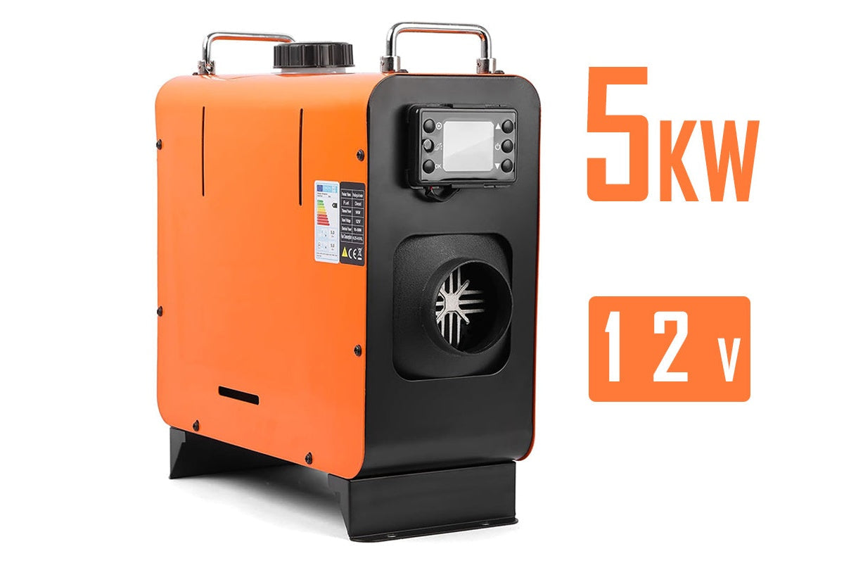 Diesel air heater installation kit with hoses and clamps