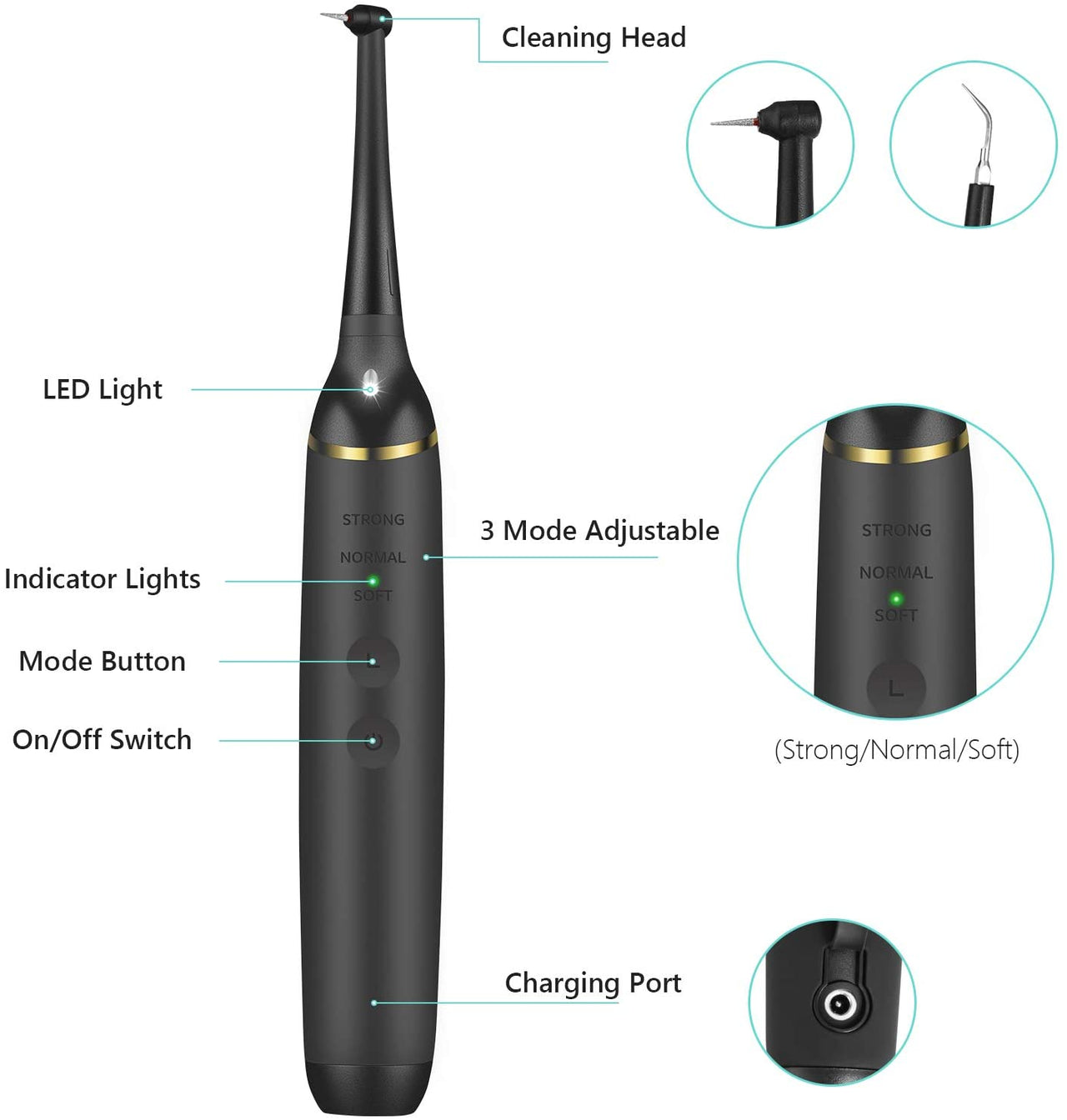 Electric Dental Calculus Remover Tooth Cleaner
