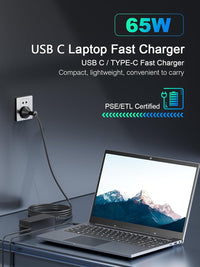 Thumbnail for 65W Lenovo Laptop Charger Type C