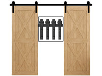 Thumbnail for Barn Door Hardware Sliding Door Kit