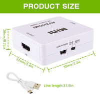 Thumbnail for HDMI Converter - RCA to HDMI Adapter