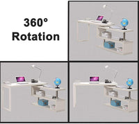 Thumbnail for Computer Desk Table with bookshelf