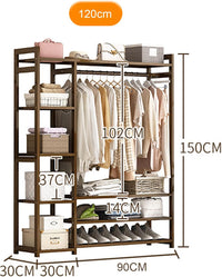 Thumbnail for Bamboo Wardrobe Clothes Rack
