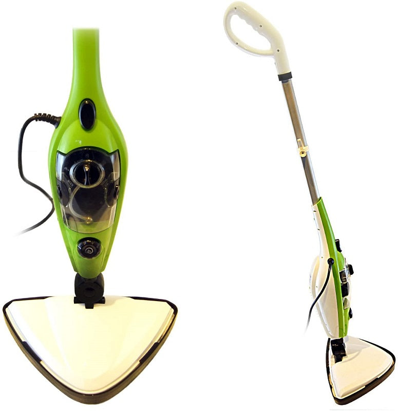 Steam mop with nylon round brush attachment