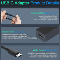 Thumbnail for 65W Lenovo Laptop Charger Type C