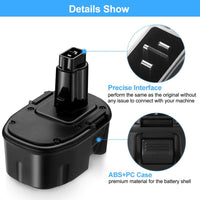 Thumbnail for DeWalt Battery Replacement 14.4V 3000mAh Battery