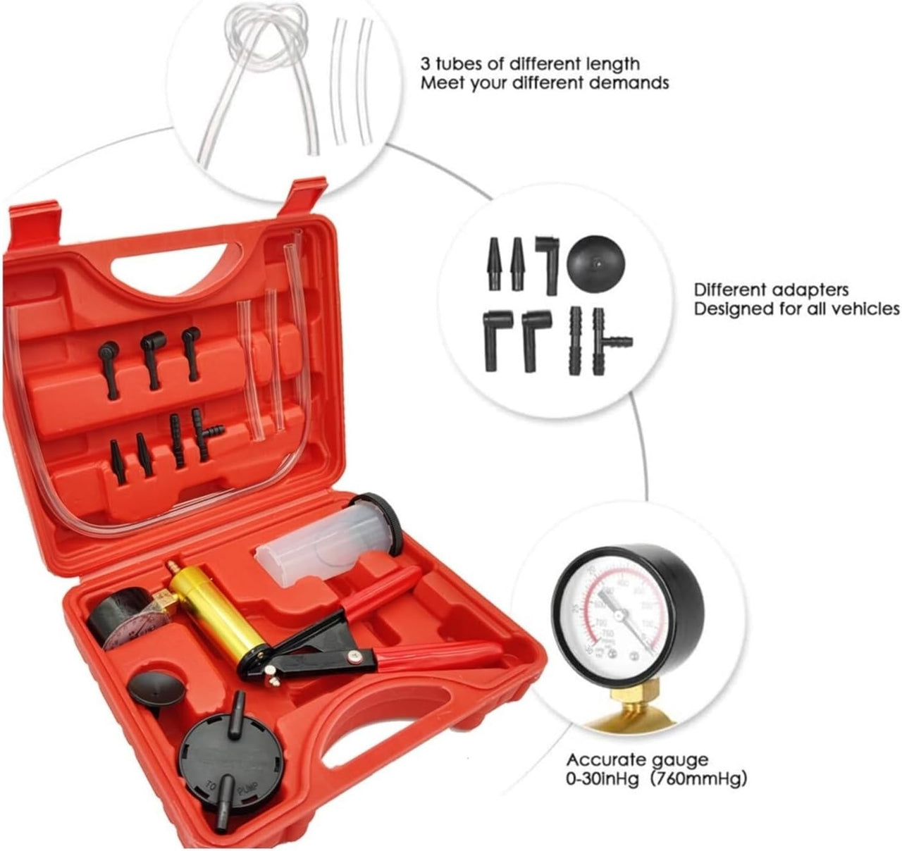 Universal Vacuum Pump Kit, Brake Bleeder Kit