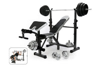 Thumbnail for Weight bench compact design for home gym