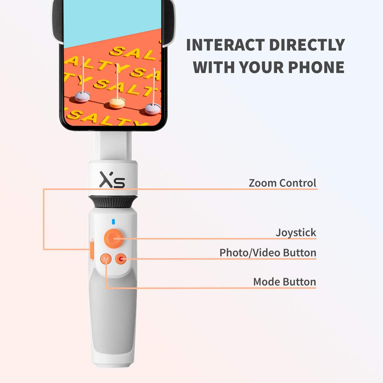 Selfie Stick Handheld Gimbal Stabilizer