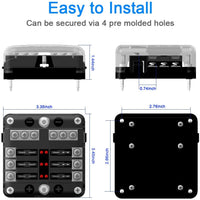 Thumbnail for 6 Circuit Negative Bus Blade Fuse Block
