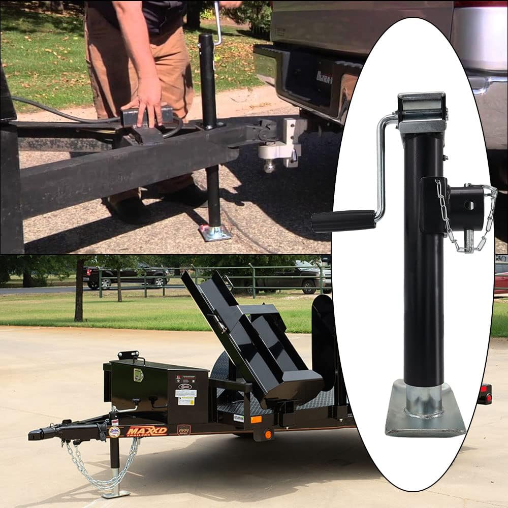 Trailer jack extended height adjustment