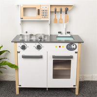 Thumbnail for Wooden Play Kitchen Kids Kitchen Set Pretend Playset