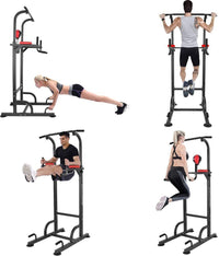 Thumbnail for Chin Up Pull Up Chin Up Station Power Tower with Boxing