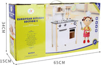 Thumbnail for Wooden Play Kitchen Kids Kitchen Set Pretend Playset
