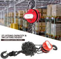 Thumbnail for Chain Block Tackle Hoist 3M 2T