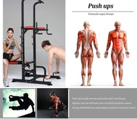 Thumbnail for Weight Bench Chin Up Pull Up Station Power Tower