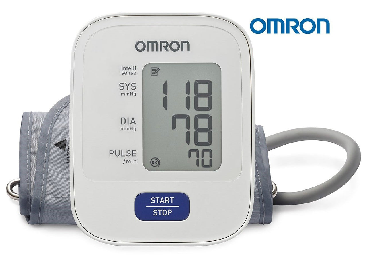 Omron HEM7120 Clinically Validated Upper Arm Automatic Blood Pressure Monitor – IntelliSense Technology, Simple Easy One-Touch Use, Irregular Heartbeat Detection and Cuff Wrap Guide