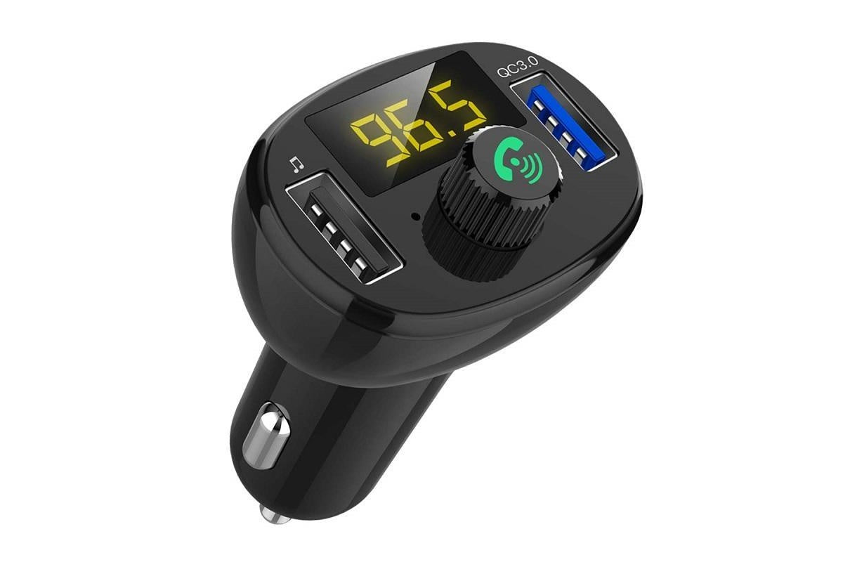 Bluetooth FM transmitter compact size black
