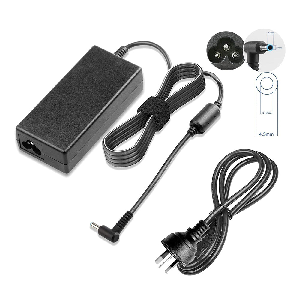 HP Laptop Charger 65W 45W Smart Blue Tip Power Adapter