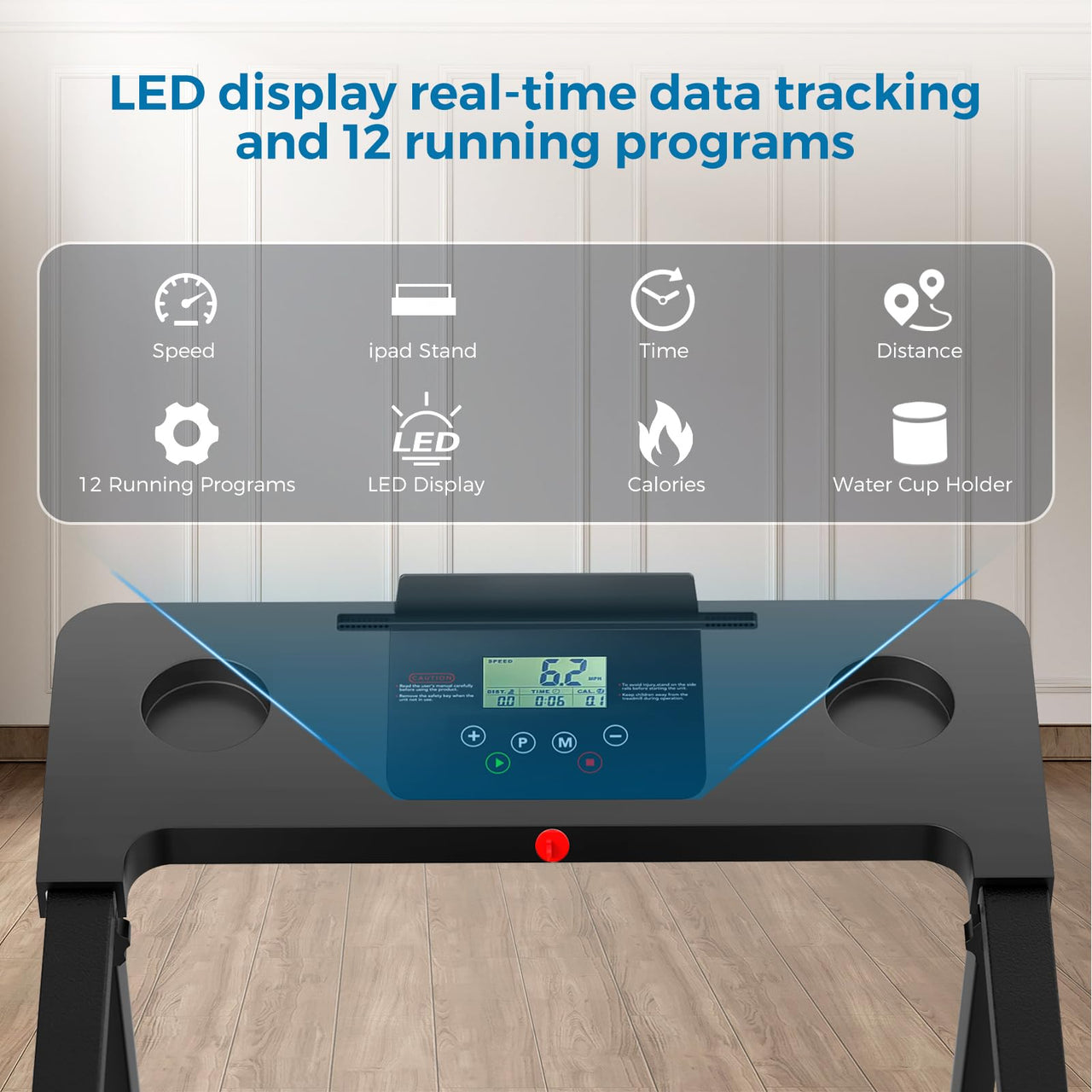 Treadmill multifunctional Electric Treadmill Foldable