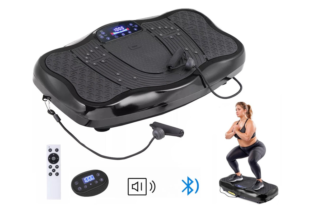 OLED touchscreen display on vibration plate