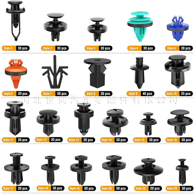 635PCS Car Body Trim Clips Retainer Bumper Rivets Fastener Kit