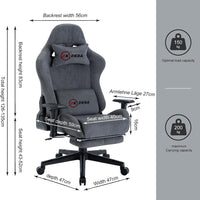 Thumbnail for DKRA Gaming Chair Adjustable Rotating Task Chair