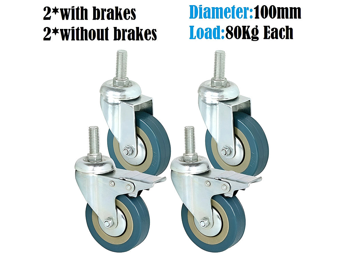 Caster Wheels Trolley Wheels Kit