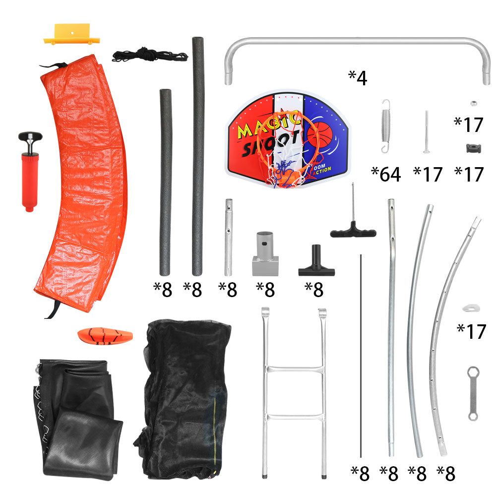 10FT Trampoline Kids Outdoor Trampolines