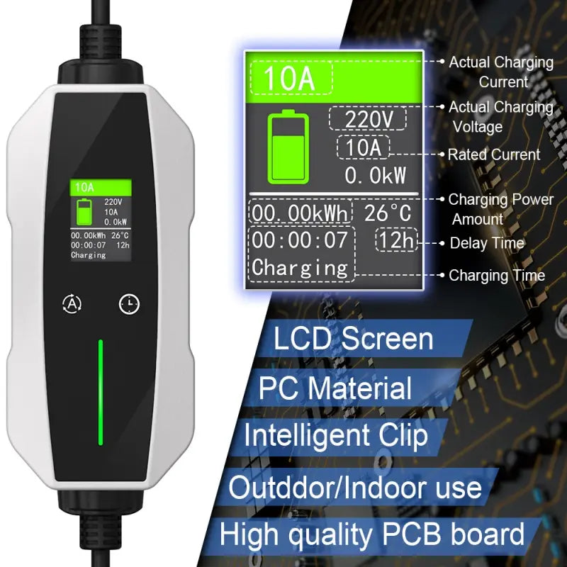 Portable EV Charger Type-1  10A