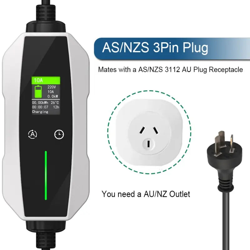 Portable EV Charger Type-1  10A