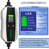 Thumbnail for Portable EV charger Type 2 showing cable length