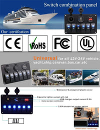 Thumbnail for Led Rocker Switch Panel 6 Way