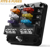 Thumbnail for 6 Circuit Negative Bus Blade Fuse Block