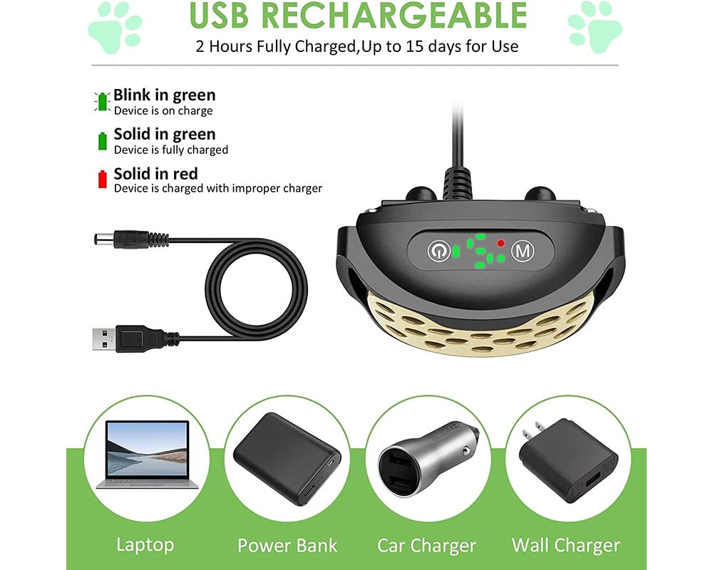 No-Bark Dog Training Collar