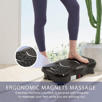 Thumbnail for Compact vibration plate exercise machine in home gym