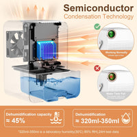 Thumbnail for Dehumidifier 1000ml Portable