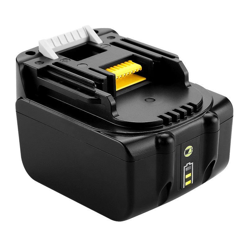 Close-up of Makita battery release button
