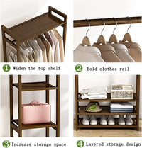 Thumbnail for Bamboo Wardrobe Clothes Rack