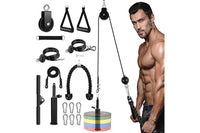 Thumbnail for Side view of Fitness Lift Pulley System with lat pulldown bar