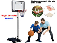 Thumbnail for Adjustable Portable Basketball Hoop 2.5 M