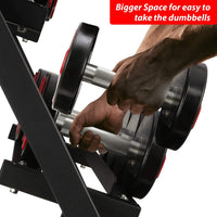 Thumbnail for 3-Tier Dumbbell Rack for Home Gym