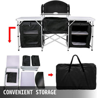 Thumbnail for Camping Kitchen Table Portable Folding Camp Cook Table