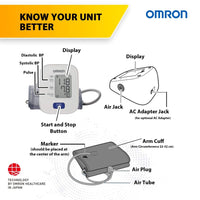 Thumbnail for Omron HEM7120 Clinically Validated Upper Arm Automatic Blood Pressure Monitor – IntelliSense Technology, Simple Easy One-Touch Use, Irregular Heartbeat Detection and Cuff Wrap Guide