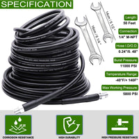 Thumbnail for High pressure sewer jetting hose with textile braid