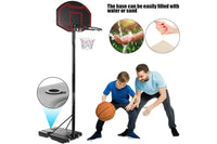 Thumbnail for Basketball hoop base filled with water for stability