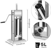 Thumbnail for Sausage maker with burger patty attachment in use