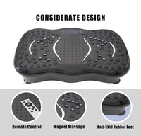 Thumbnail for Vibration plate exercise machine with resistance band set